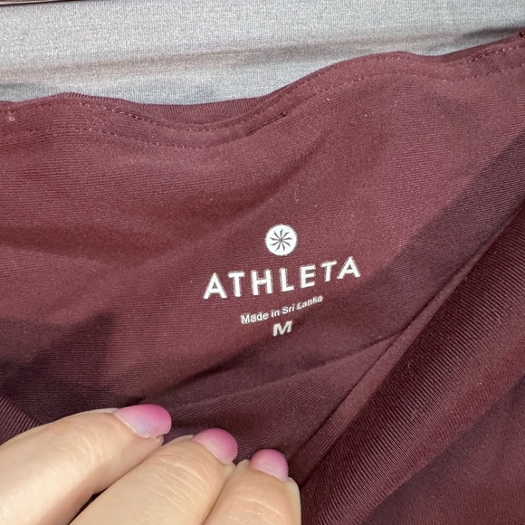 Athleta Maroon Leggings - Picture 2 of 6